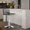 Armen Living Thierry Adjustable Swivel Gray Faux Leather with Walnut Back and Chrome Bar Stool LCTHBAWAGR - alternate 6